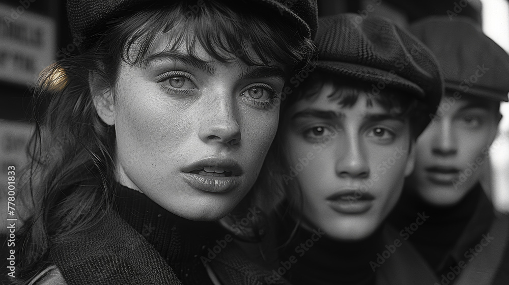 Sepia Glance of a Beatnik Beauty Sepia Glance of a Beatnik Beauty