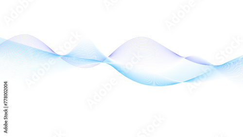 Modern abstract glowing wave background. 	
purple green blue wavy tech lines abstract white background illustration. photo