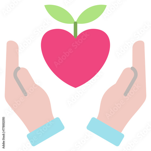 Nourish flat icon