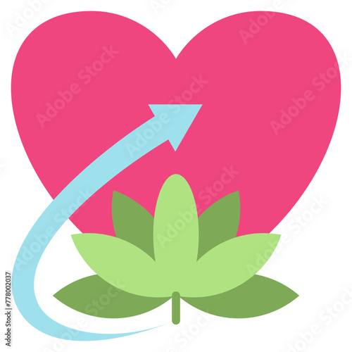 Vitality Boost flat icon