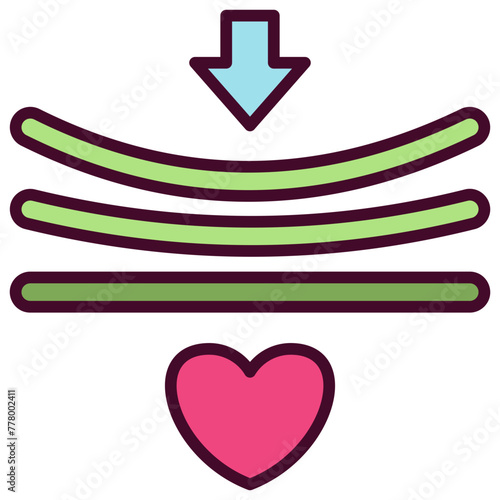 Resilience outline color icon