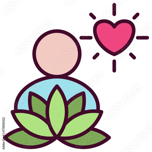 Serenity outline color icon