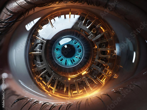 Sci-fi concept biomutant eye