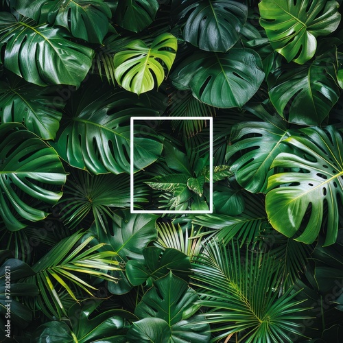 Green Leaves Growing on a Wall