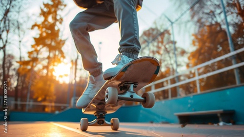skater on the court doing a trick in daylight © Катерина Спіжевска