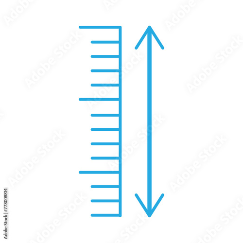Editable room height vector icon. Property, real estate, construction, mortgage, interiors. Part of a big icon set family. Perfect for web and app interfaces, presentations, infographics, etc  eps10
