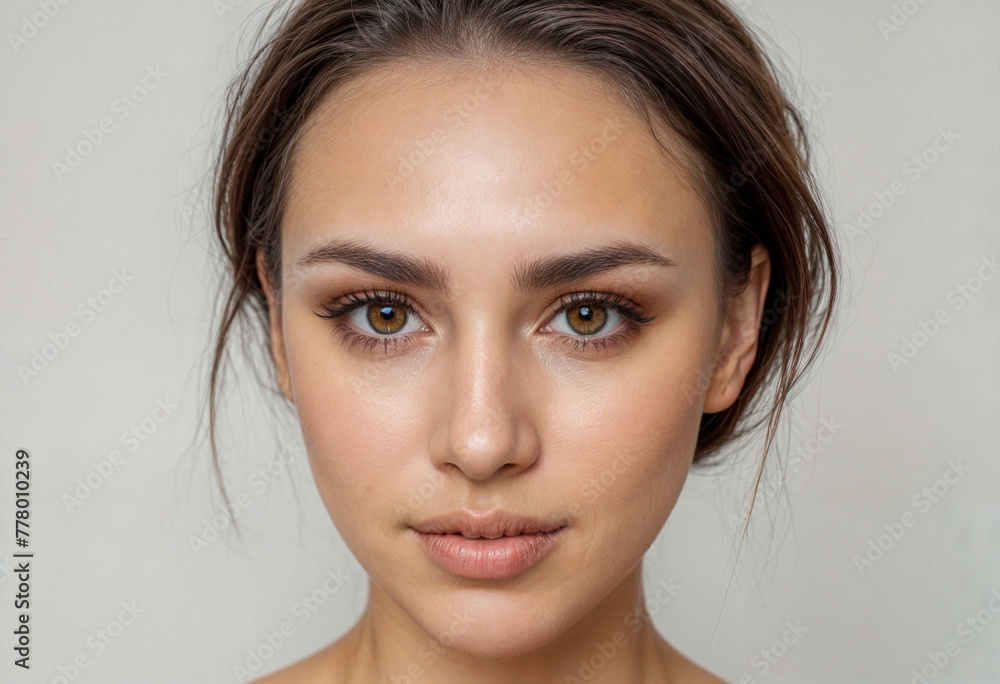 Beautiful Young Girl's Close-Up Portrait Beautiful Young Girl's Close-Up Portrait