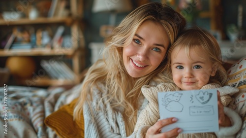 Woman Sitting on Couch Holding Baby