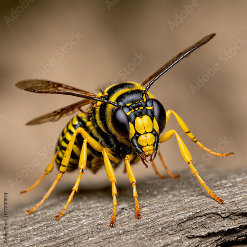 wasp isolated on white © jaturon