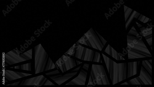White and Black color abstract design parallel lines pattern dark geometrical shapes loop able background photo