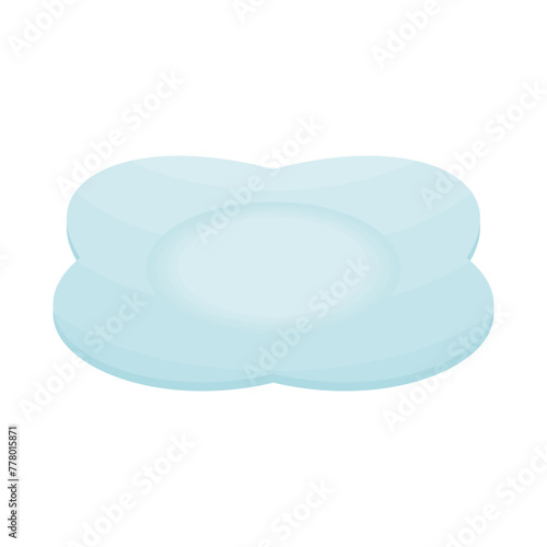 イラスト素材：空っぽの皿。食器。
illustration:empty plate. Tableware.Isometric colorful illustration.