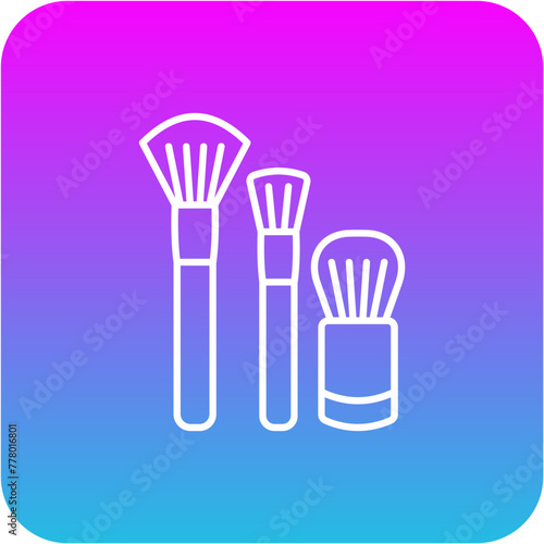 Makeup brushes Icon