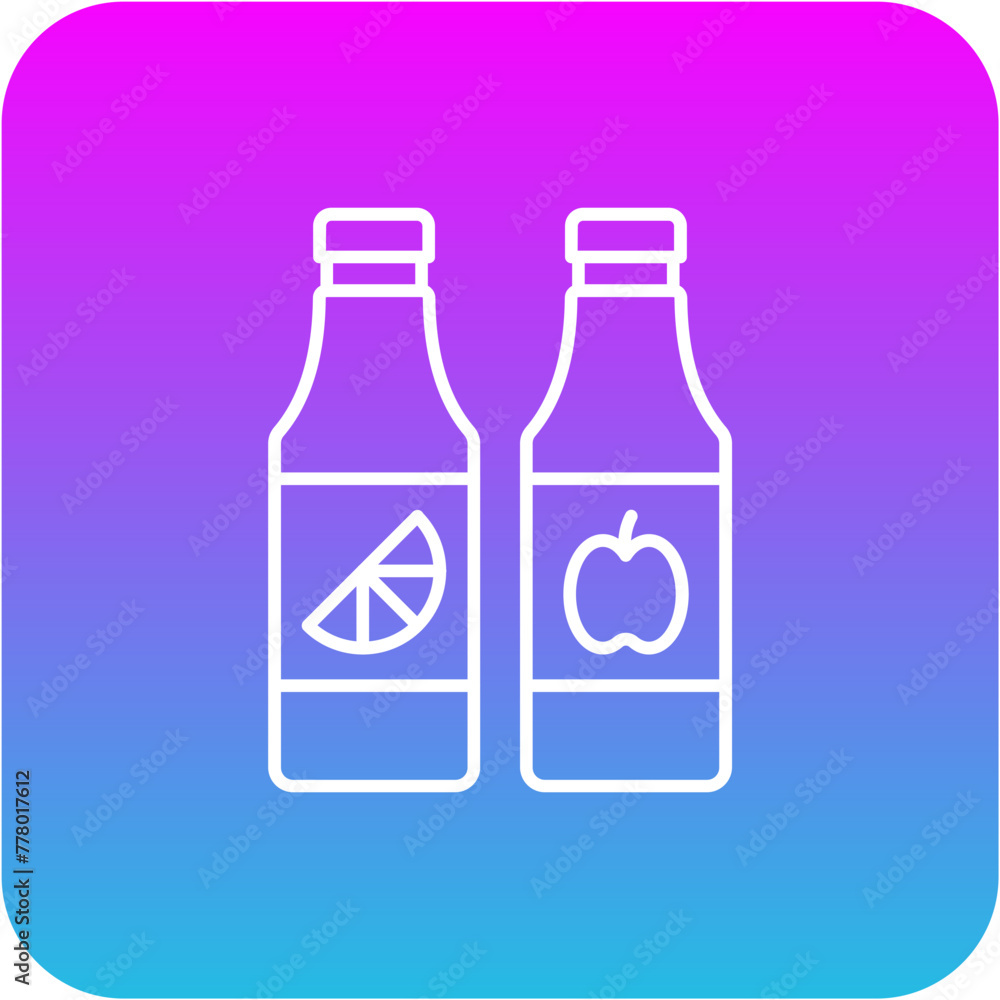 Juice bottles Icon Juice bottles Icon