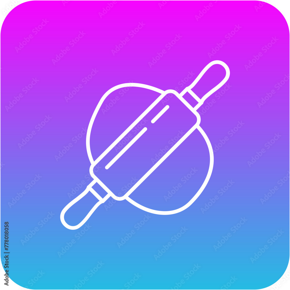Obraz premium Rolling pin Icon