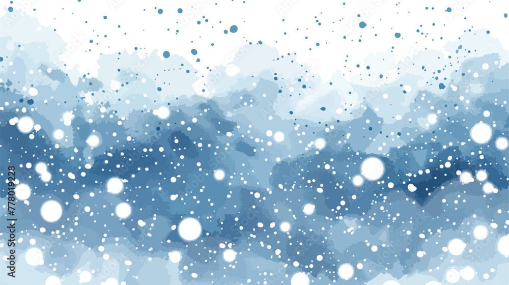 Beautiful abstract blizzard winter background flat vector