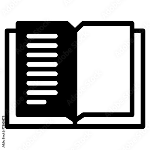 Book icon. Simple book symbol. Vector