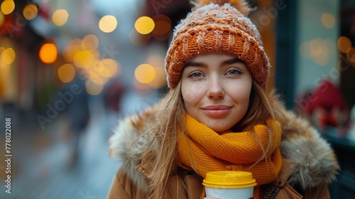 Woman Holding Cup of Coffee
