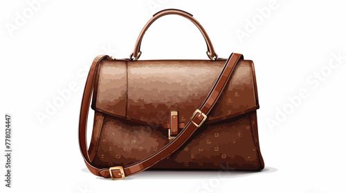 Brown elegant luxury shoulder bag