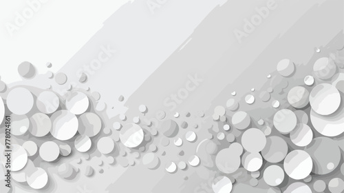 Bubbles Circle Dots Unique Gray White Bright Vector