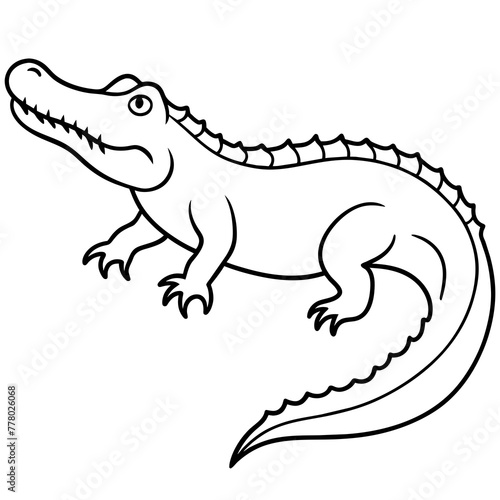 illustration of crocodile
