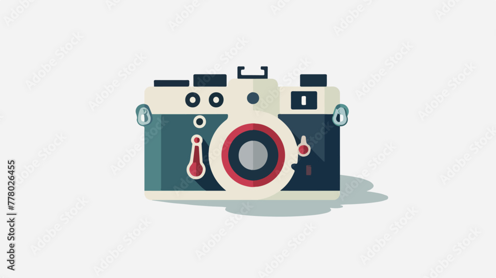 Camera logo icon vector flat vector isolated on white