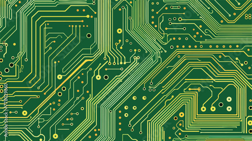 Circuit board background. flat vector isolated on white
