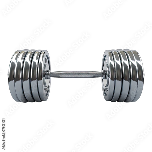 Barbell isolated on white background