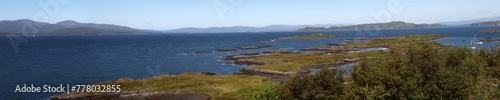 Panoramic view of the shore at low tide - Easdale - Isle of Seil - Argyll - Scotland