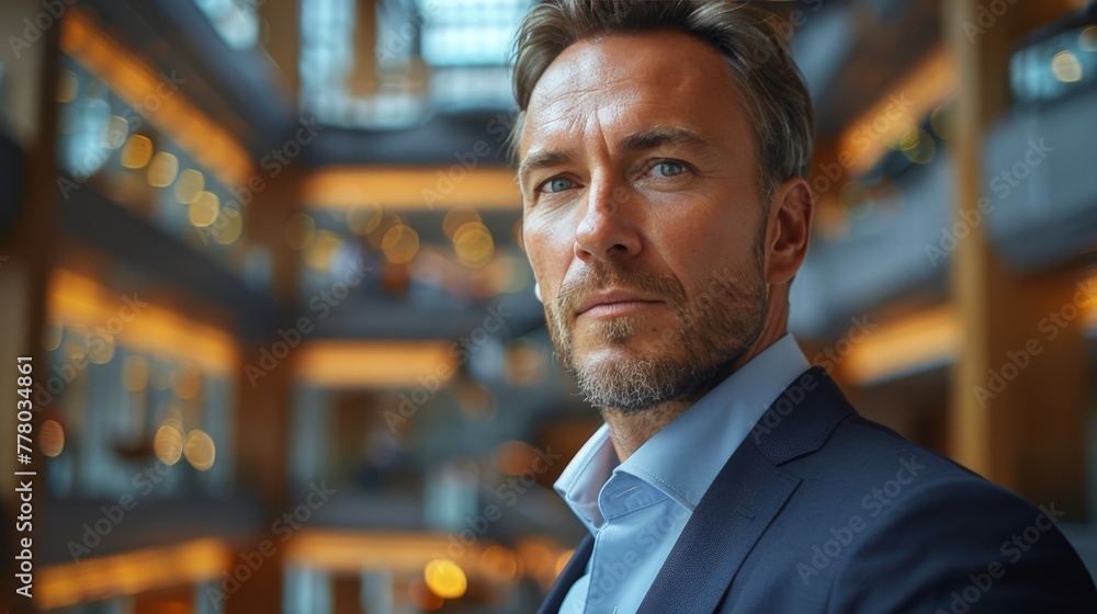 Businessman in Suit Looking at Camera Businessman in Suit Looking at Camera