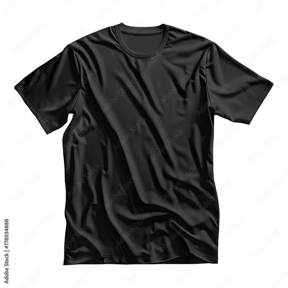 Black t - shirt isolated on white background Black t - shirt isolated on white background