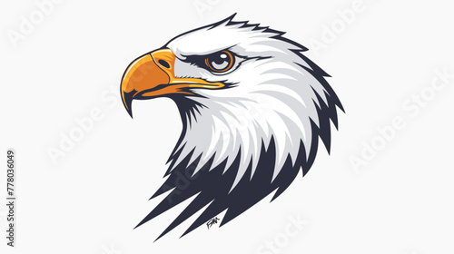 Eagle head logo Template Hawk mascot graphic Portrait