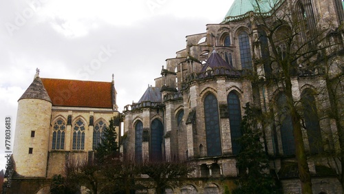 Chapelle Saint-Piat et cathédrale catholique Notre-Dame de Chartres en Eure-et-Loir France Europe