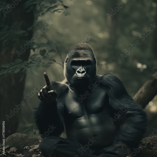Gorilla Majesty: Captivating Images of the Gentle Giants © luckynicky25