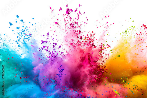 Vibrant color explosion background radiates energy and creativity, perfect for dynamic designs and artistic concepts.