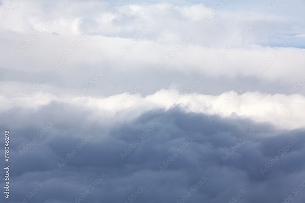 Grey Clouds Over The Ocean in a Cloudy Day