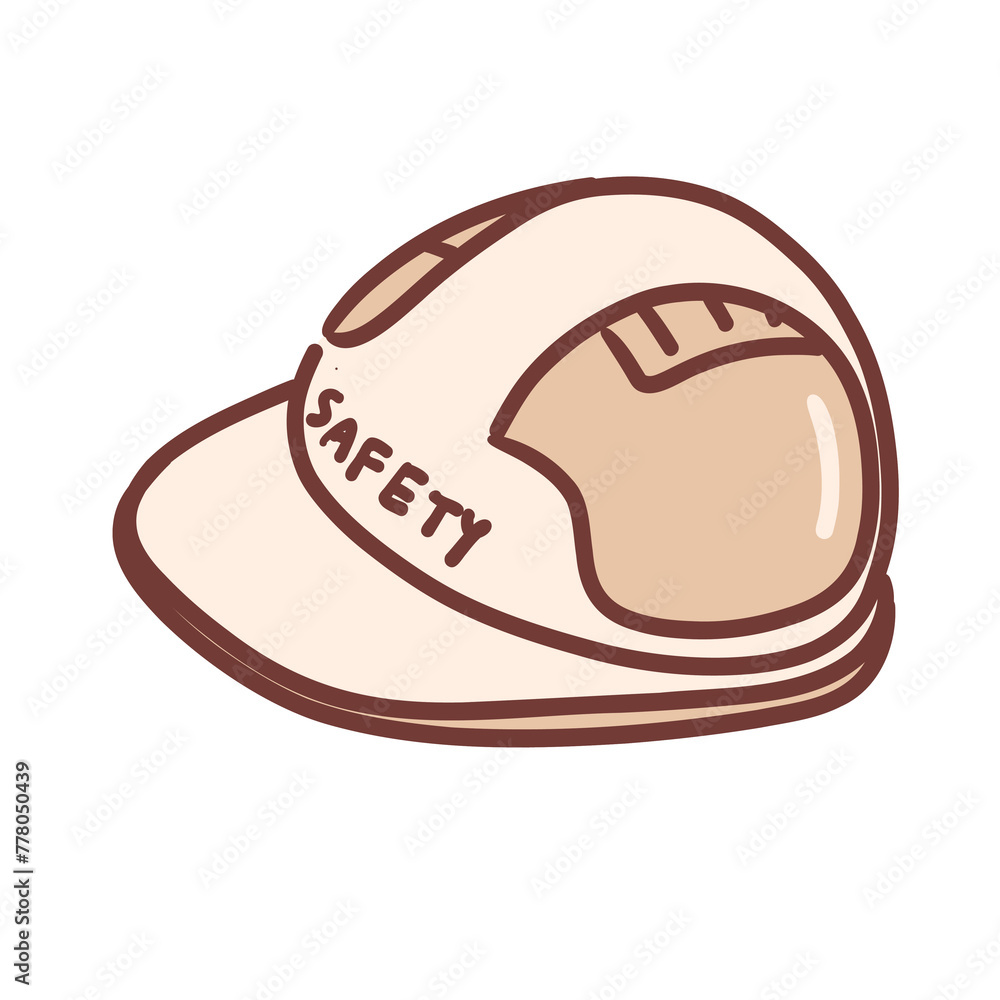 Fototapeta premium safety cap illustration