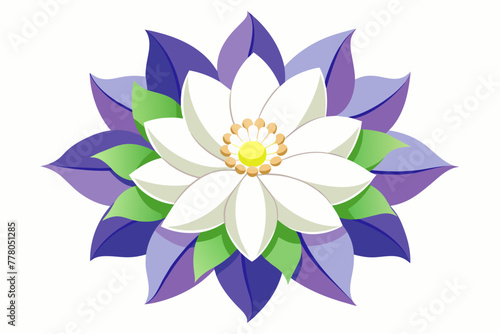 flower--white-background-vector-illustration