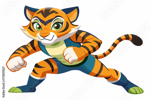  tigress-named-mio-reminds vector illustration 