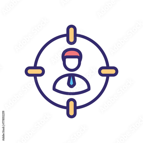 Head Hunting vector icon