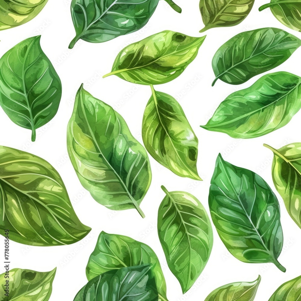 Spring Leaf Seamless Background Pattern, Watercolor Style, Background For Banner, HD Spring Leaf Seamless Background Pattern, Watercolor Style, Background For Banner, HD