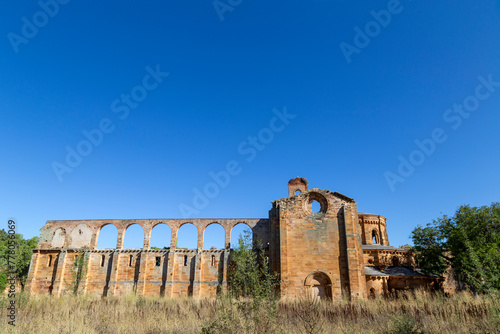 Ruins of the Santa Maria de Moreruela monastery from the 12th century. Zamora, Spain.