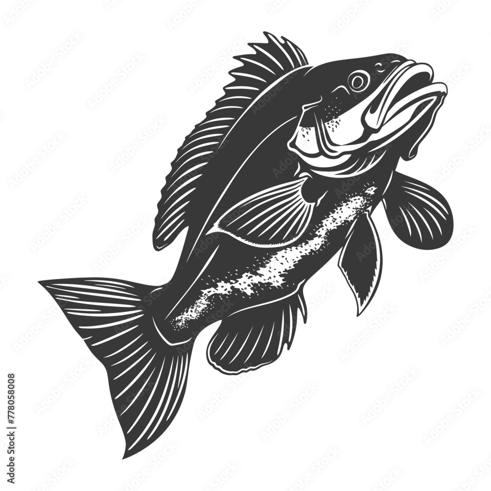 Silhouette Cod Fish animal black color only Silhouette Cod Fish animal black color only