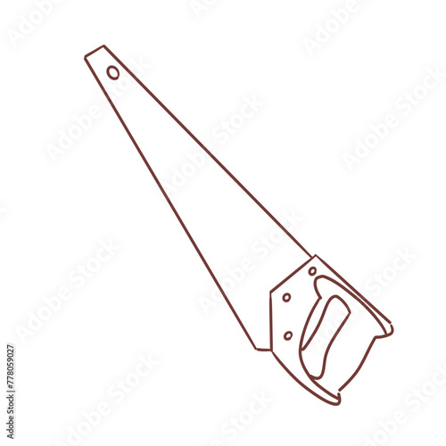 Crosscut saw illustration