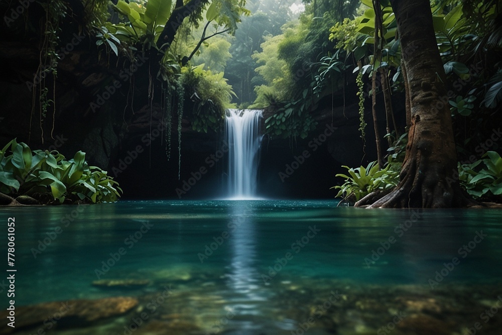 Fototapeta premium waterfall in the forest