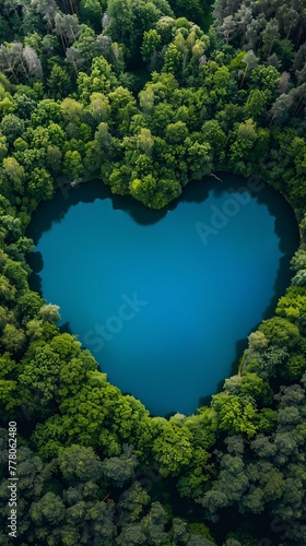 love world concept with heart shape 