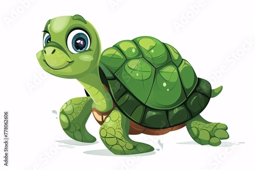 a cartoon turtle with big eyes