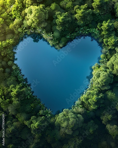 love environment concept with heart shape 