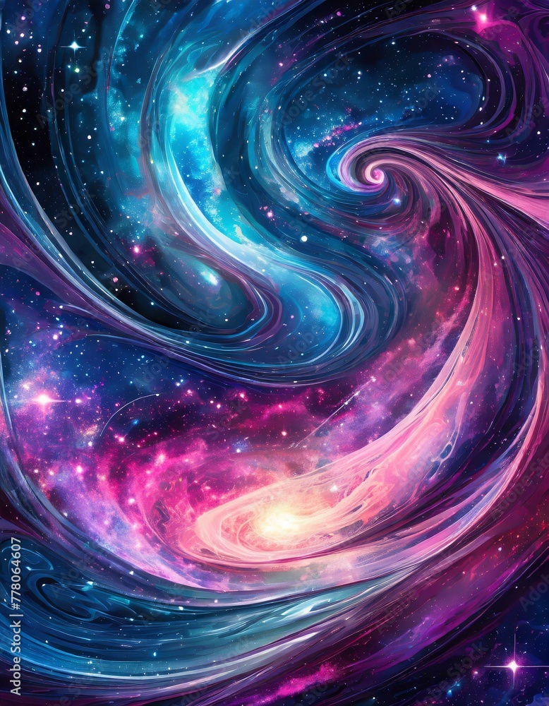 Obraz premium A mesmerizing abstract background inspired by cosmic phenomena