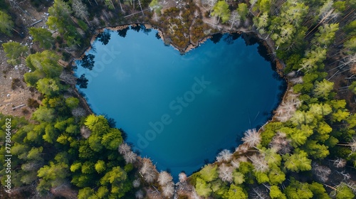 love environment concept with heart shape 