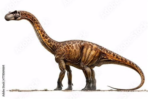 a dinosaur with long neck and long tail